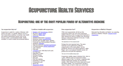 Desktop Screenshot of acupuncturehealthservices.com